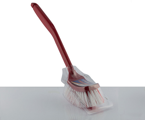 feather, red hockey brush