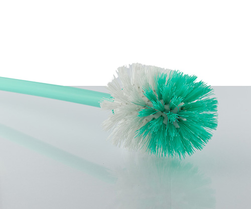 feather, green tulip toilet brush