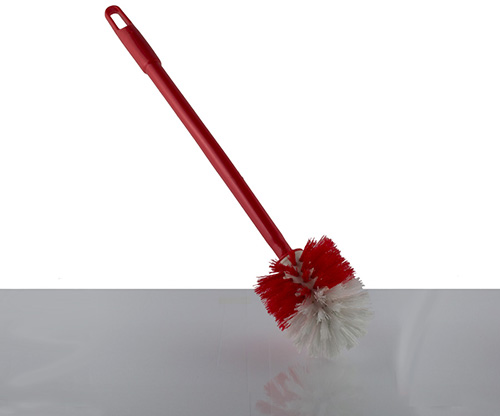 feather, red tulip toilet brush