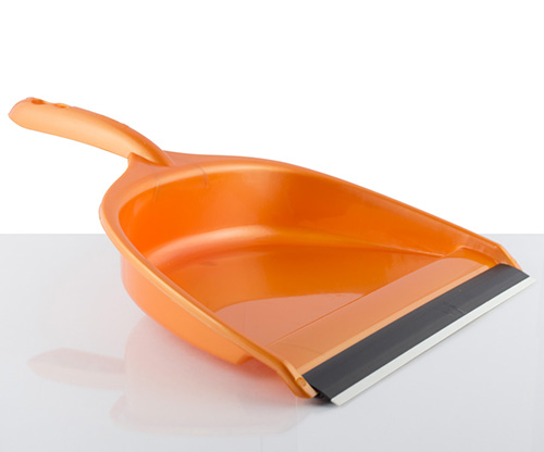 feather, orange kandyan dustpan set