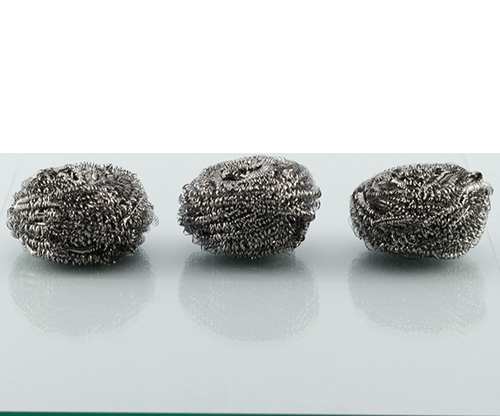 feather, stainless steel scourers with 3 pieces